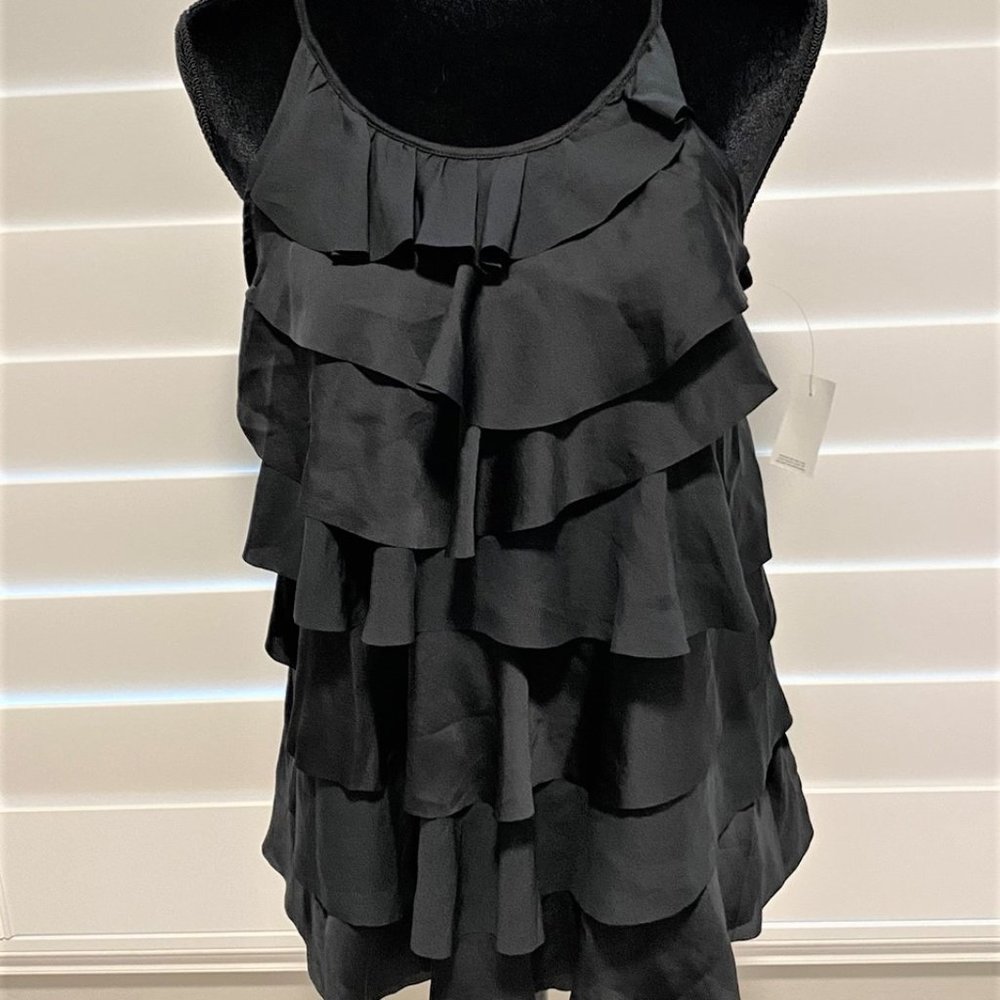 Ann Taylor loft Tiered ruffle top Sleeveless Blouse